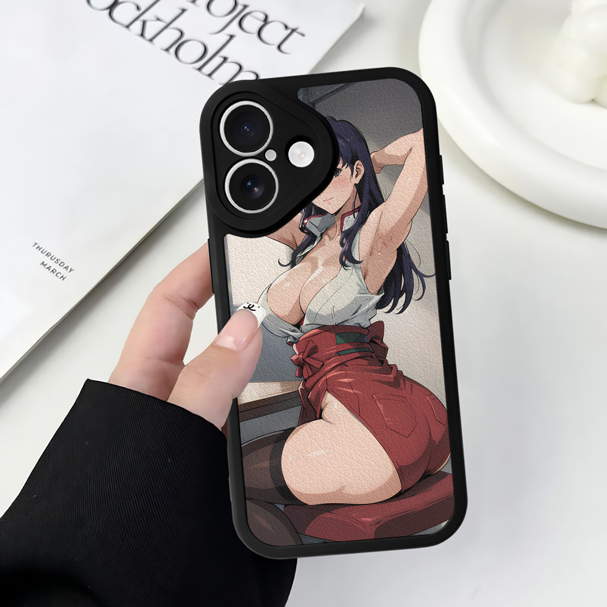 （画像用） EVA 新世紀エヴァンゲリオン 【iPhone 16シリーズ対応】シリコンスマホケース（レザー調） 材質：シリコン